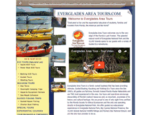 Tablet Screenshot of evergladesareatours.com